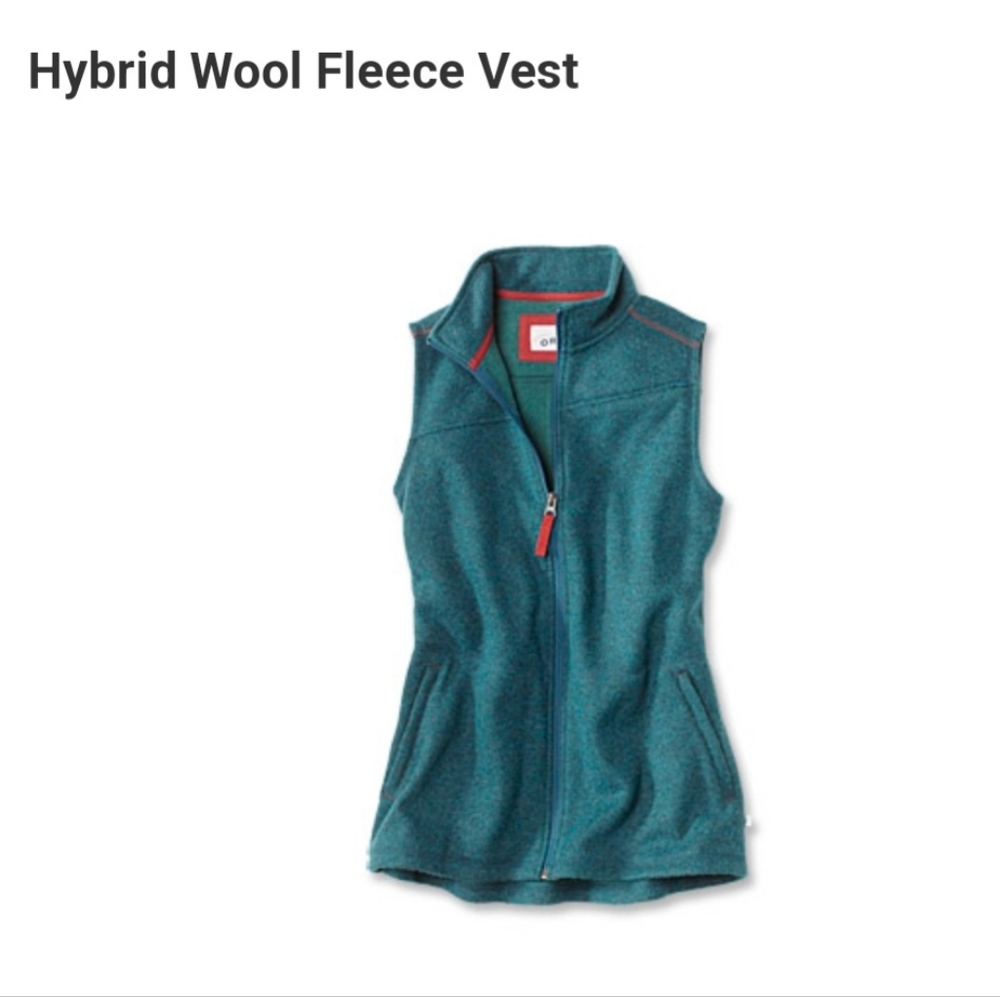 Orvis women's Hybrid wool fleece vest